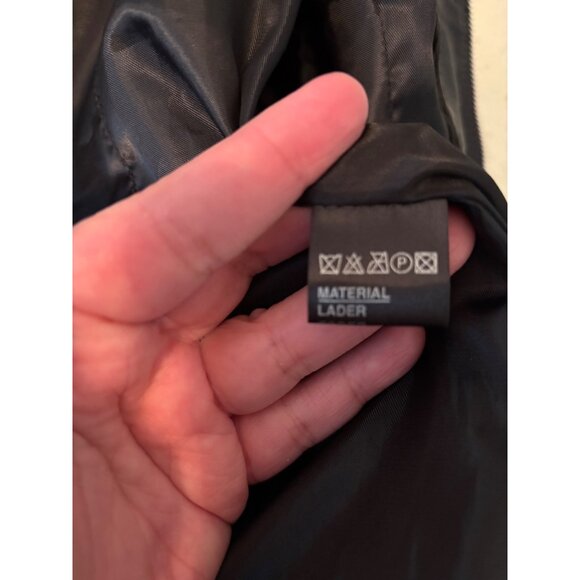 Zipcode By Marciano Black Soft Leather Sleeveless Moto Vest  Zip up S Rare - Picture 4 of 9